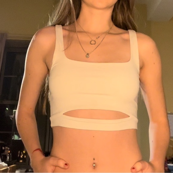 Garage Square Neck Tank Top With Cutout - Picture 1 of 4